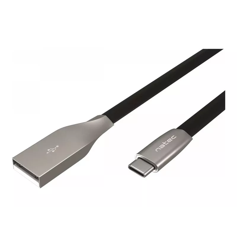 Cavo NATEC USB-C/A 2.0 1 m dritto 1 m nero metallo