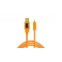 Tether Tools CU8015-ORG – 4,6 m – USB A – Mini-USB B – USB 2.0 – arancione