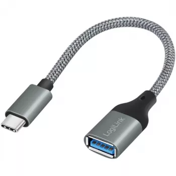 LogiLink adattatore USB 3.2 Gen1 Type-C C/M a USB-A/F OTG alluminio 0,15 m