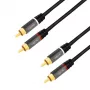 LogiLink CA1202 cavo audio 1 m 2 x RCA nero (CA1202)