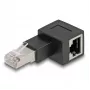 Delock - Adattatore di rete - da RJ-45 (M) angolare a destra a RJ-45 (F) - CAT 6a
