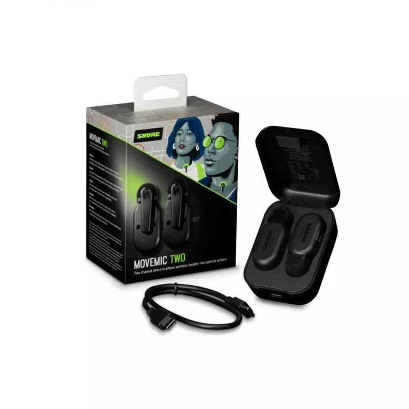 Microfono Shure MV-TWO-Z6 nero set microfono