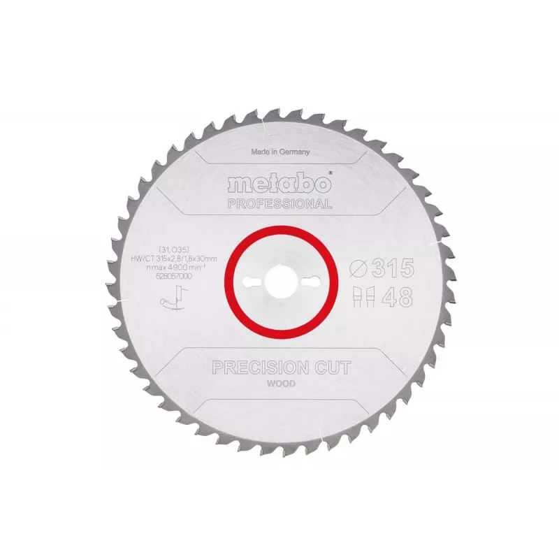 Lama circolare Metabo 628057000 31,5 cm per legno