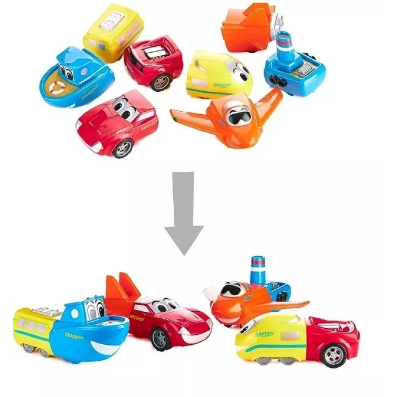 Set veicoli Popular Playthings Mix or Match Junior 1 multicolore