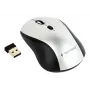 Mouse ottico wireless Gembird MUSW-4B-02-BS, RF, ambidestro, 1600 DPI, 4 tasti, argento/nero