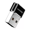 Adattatore convertitore Baseus da connettore maschio USB a connettore femmina Type-C nero