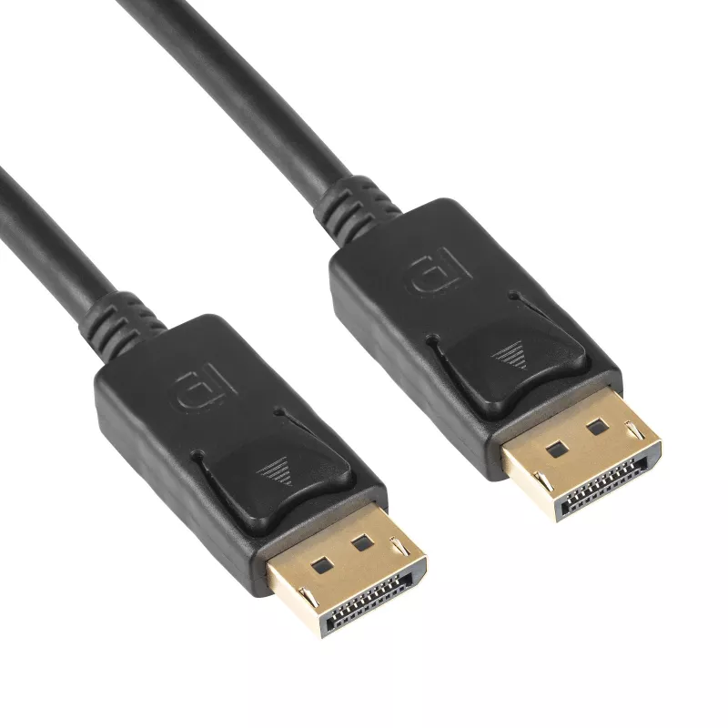Cavo DisplayPort Akyga AK-AV-10, connettore maschio/maschio, connettori placcati oro, 1,8 m, nero