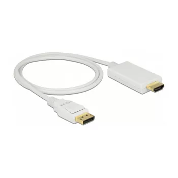 Adattatore per cavo video DeLOCK 83817 1 m DisplayPort HDMI bianco