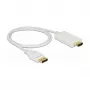 Adattatore per cavo video DeLOCK 83817 1 m DisplayPort HDMI bianco
