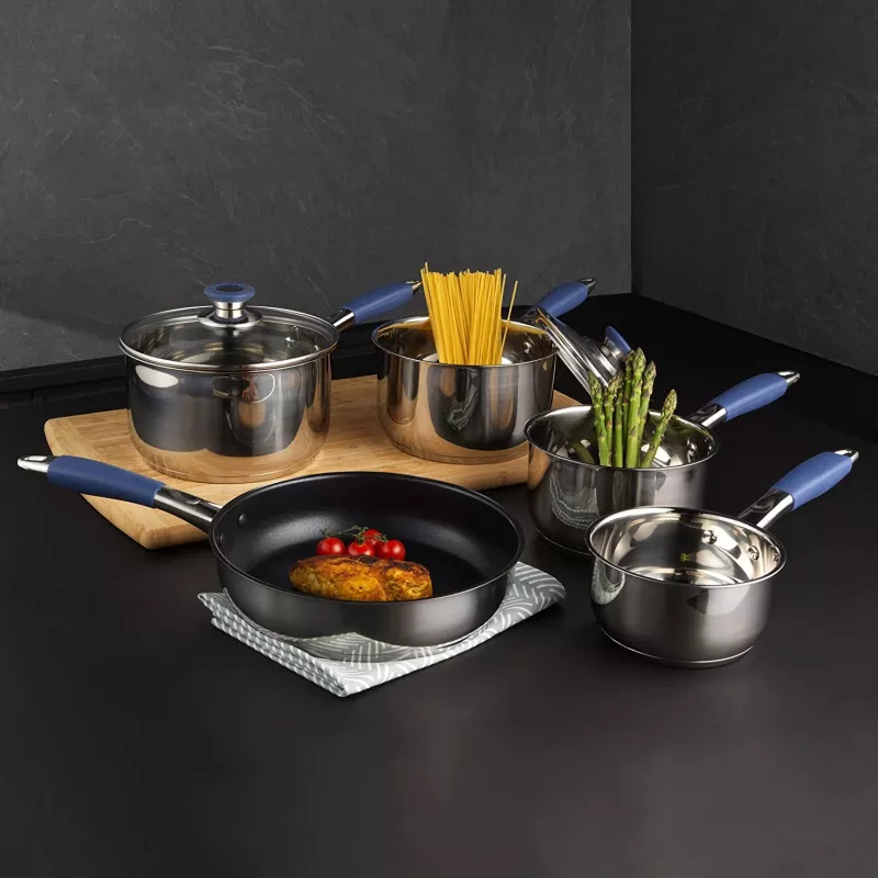 Set pentole Russell Hobbs RH01179EU, 5 pezzi, blu