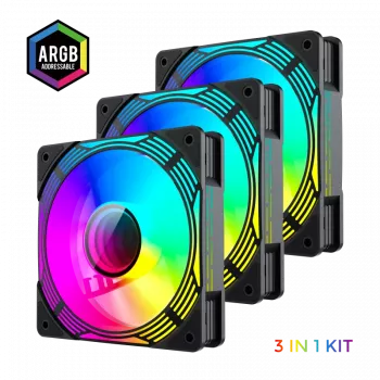Gamemax | Ventola per case | KF300 BK | Nero