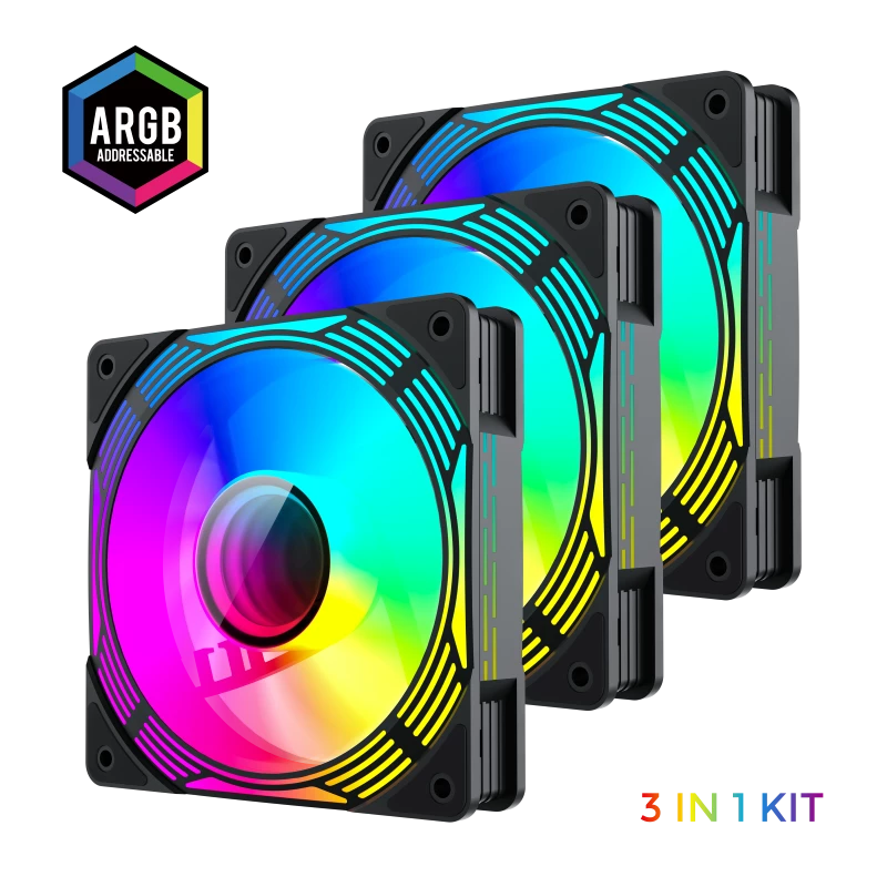Gamemax | Ventola per case | KF300 BK | Nero