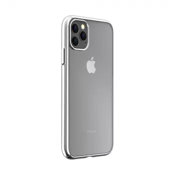 Custodia protettiva guscio rigido Devia Glimmer Series per iPhone 11 Pro, argento, policarbonato