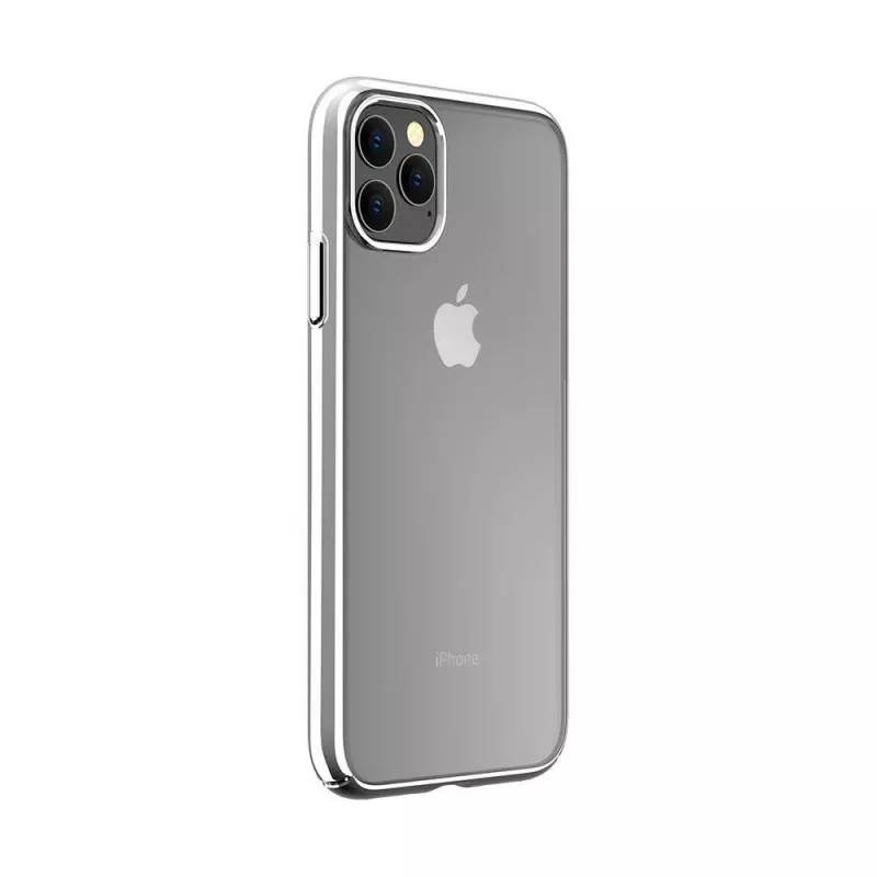 Custodia protettiva guscio rigido Devia Glimmer Series per iPhone 11 Pro, argento, policarbonato