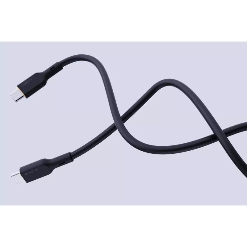 AUKEY CB-SCC241 USB-C Power Delivery PD 240W 5A 20V 1m nylon nero - D