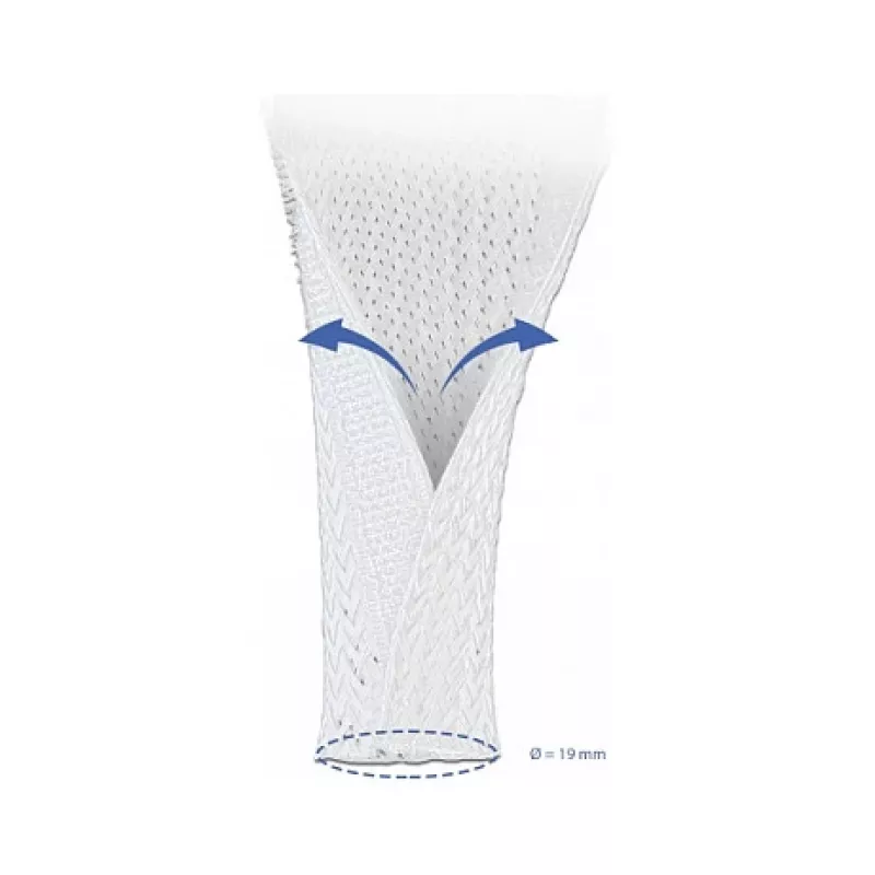 Guaina intrecciata DeLOCK 20819 10 m x 19 mm bianco