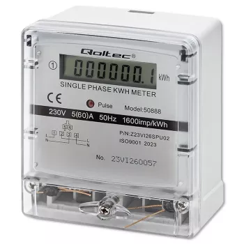 Contatore elettronico monofase del consumo energetico 230V LDC