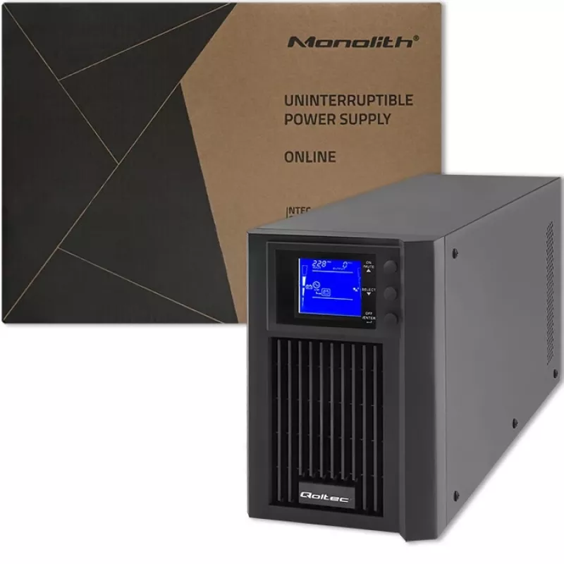 Gruppo di continuità QOLTEC 53981 On line 2kVA, capacità 2000 VA