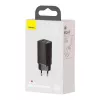 Baseus CCGAN2L-B01 caricabatterie per dispositivi mobili universale nero AC ricarica rapida per interni