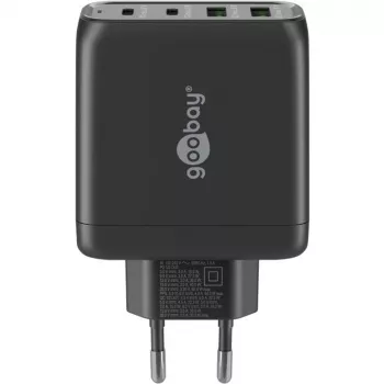 Goobay 64817 caricabatterie per dispositivi mobili cuffie - smartphone - tablet nero AC ricarica rapida per interni (64817)