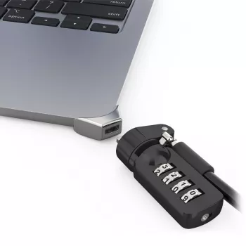 Compulocks Ledge adattatore per MacBook Air 15 pollici M2 M3 cavo di sicurezza a combinazione argento