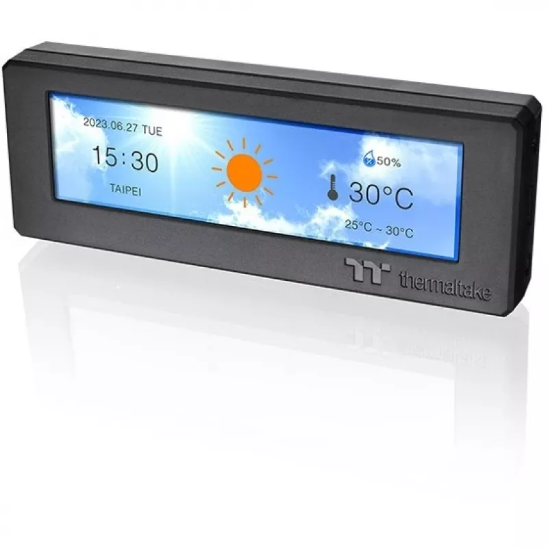 Kit schermo LCD Thermaltake da 3,9 pollici nero per serie Tower 300 e Ceres 330 Hydrangea Blue