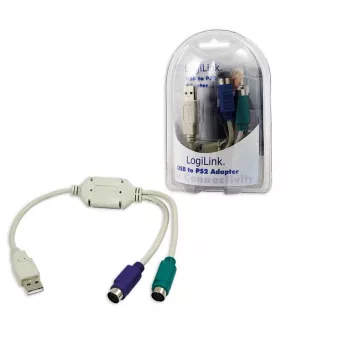 Adattatore LogiLink USB - 2x PS/2 AU0004A