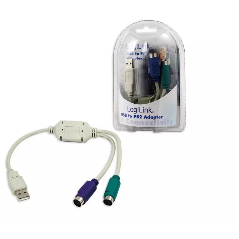 Adattatore LogiLink USB - 2x PS/2 AU0004A
