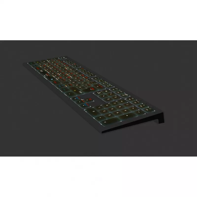 Logickeyboard LKB-OSX-A2M-DE tastiera USB QWERTZ tedesca nero (LKB-OSX-A2M-DE)