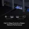 Router da tavolo MERCUSYS MR47BE — tri-band Wi-Fi 7 (2,4/5/6 GHz), 9300 Mbit/s, 3× RJ-45, 2,5GbE, 6 antenne esterne
