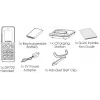 Grandstream DP725 portatile cordless DECT HD, display TFT a colori da 1,8 pollici, 20 account/linee SIP, push-to-talk, grigio