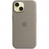 Custodia in silicone compatibile MagSafe per iPhone 15 – Clay