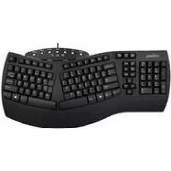Perixx tastiera USB PERIBOARD-512 US nero ergonomica (PERIBOARD-512 US Black)