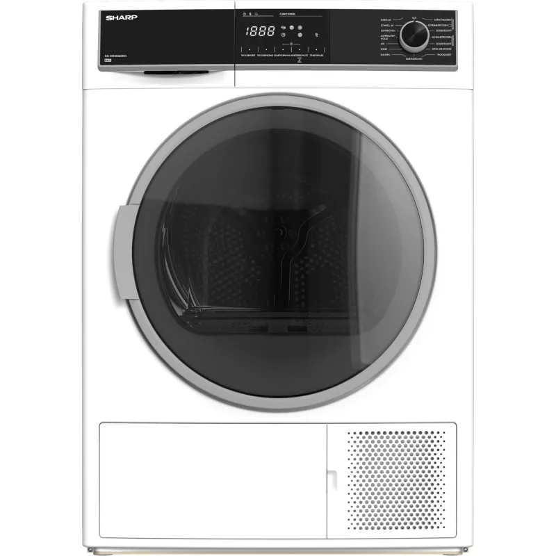 Asciugatrice Sharp KD-HHH8S8GW3-DE a libera installazione a carica frontale 8 kg bianco