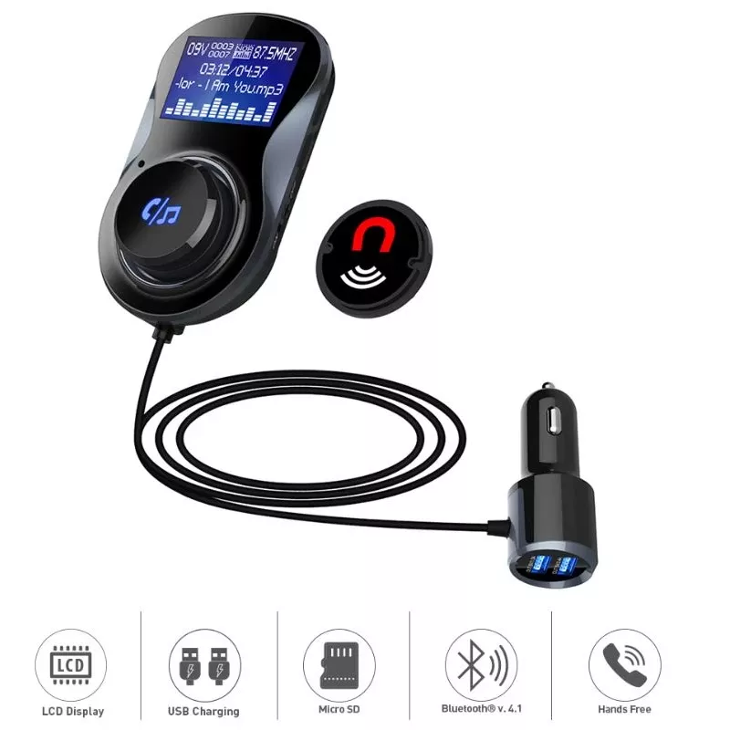 Tellur FMT-B4 trasmettitore FM Bluetooth, microSD, nero