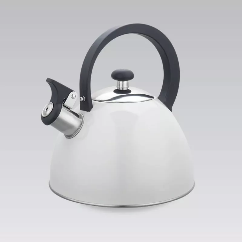 Maestro MR-1302-WG bollitore con fischietto per fornello, 2,5 l, bianco