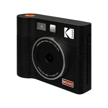Fotocamera istantanea Kodak Mini Shot 3 Era – nero, tecnologia di stampa 4Pass
