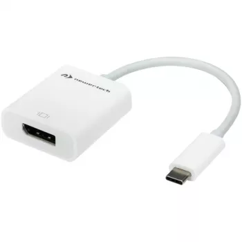 Adattatore USB, connettore maschio USB-C > connettore femmina DisplayPort (bianco, 11 cm)