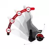 Sedia da gaming Huzaro Force 6.2 a guscio grigio, bianco