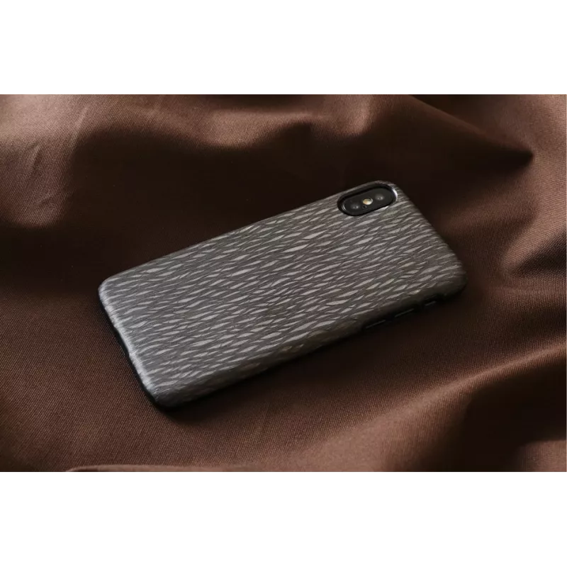 Custodia per cellulare man and wood per iPhone X/XS — custodia Carbalho nera