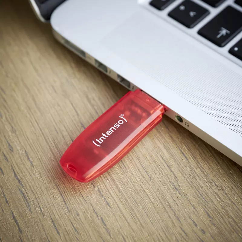 Chiavetta USB Intenso 128 GB USB Type-A 2.0 Rosso Trasparente