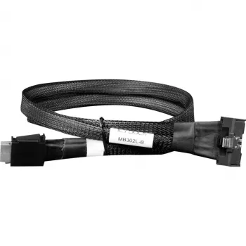 Staffa convertitrice per drive icybox MCIO 8i 74-Pin SFF-TA-1016 a 2× OCuLink 42-Pin 4i MB302L-B