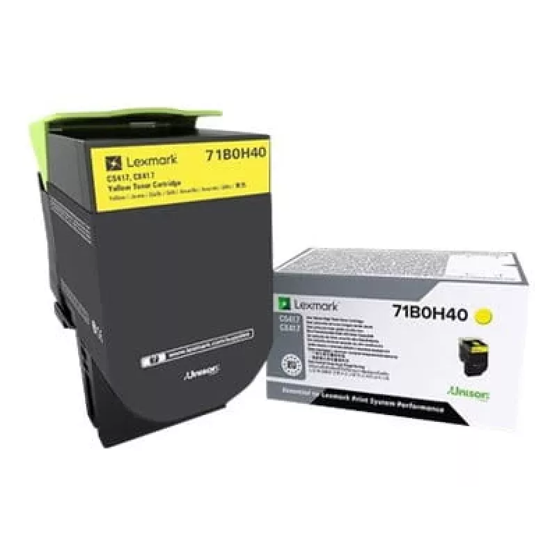Lexmark 71B0H40 cartuccia di toner per CS417/CS517/CX417/CX517, giallo, alta resa