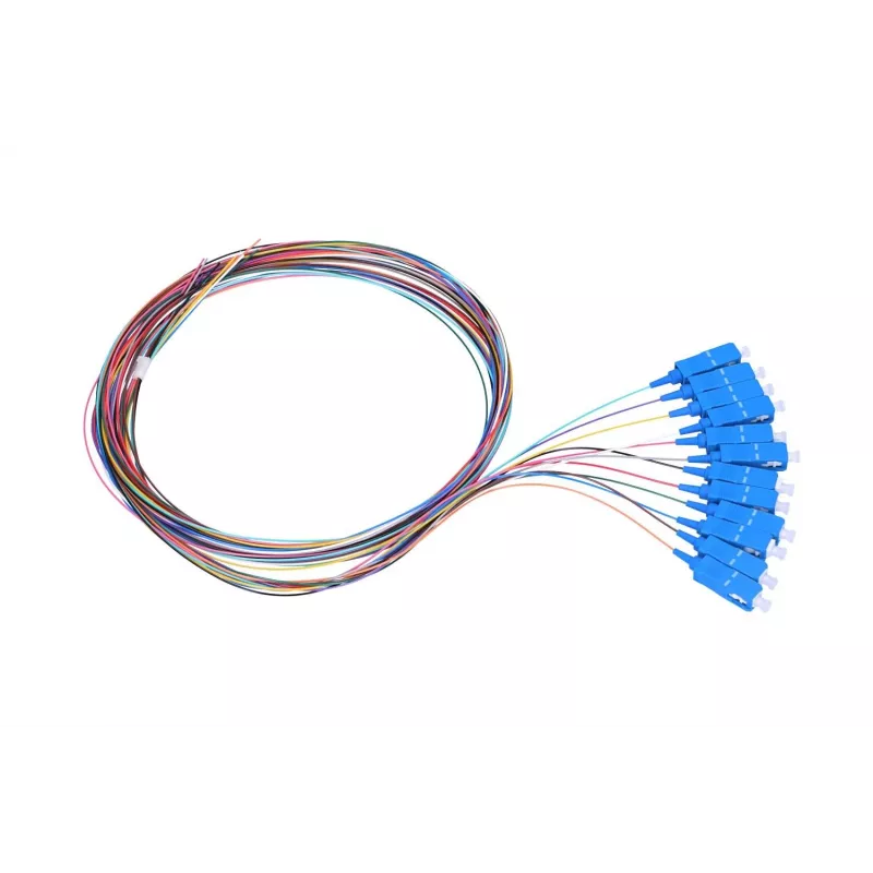 Set di pigtail SC/UPC Singlemode Extralink G.652D 900µm FTTH 1,5 m 12 pezzi 12 colori