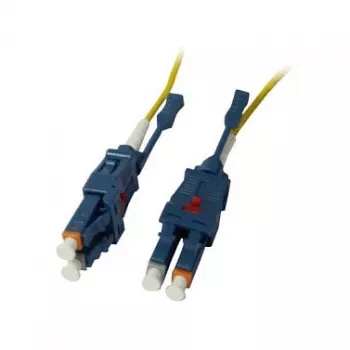 Cavo patch fibra ottica 2 fibre 5 m LC-LC 9/125µm OS2 Uniboot girevole Push/Pull AD 2 mm - cavo - fibra singlemode o monomodale (S215530)