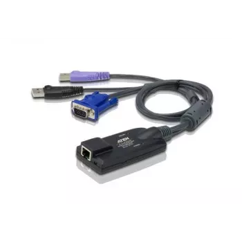 ATEN cavo adattatore KVM USB - VGA su Cat5e/6 (modulo CPU), con lettore smartcard e supporto Virtual Media