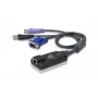 ATEN cavo adattatore KVM USB - VGA su Cat5e/6 (modulo CPU), con lettore smartcard e supporto Virtual Media