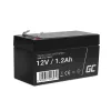 Green Cell AGM17 batteria per UPS, AGM al piombo acido sigillata (VRLA), 12 V 1,2 Ah, 0,5 kg, nera