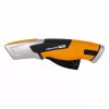 Fiskars 1062938 coltello universale nero, arancione coltello a lama trapezoidale