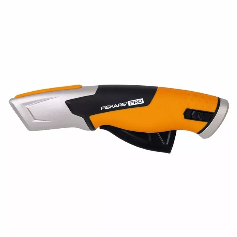 Fiskars 1062938 coltello universale nero, arancione coltello a lama trapezoidale